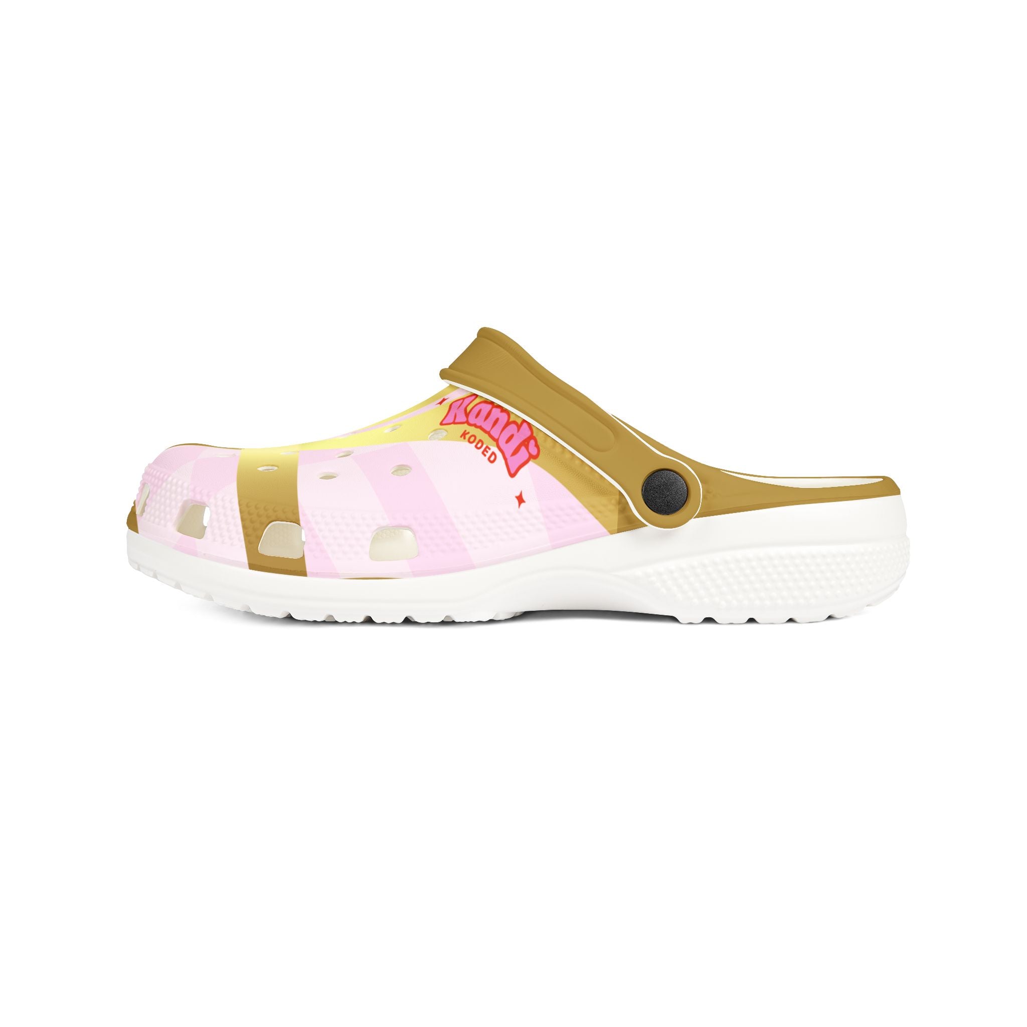 KK Designs- Crocs, Pink Clogs, Fun Patterned Shoes for Kids and Adults, Perfect for Summer, Beach, and Casual Wear
