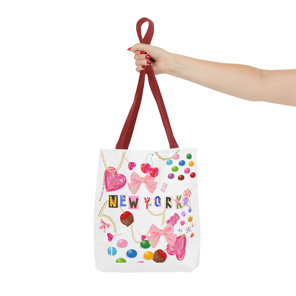 New York Candy-  Tote Bag | Stylish, Beach, Travel, Gift for Her, Unique Accessory