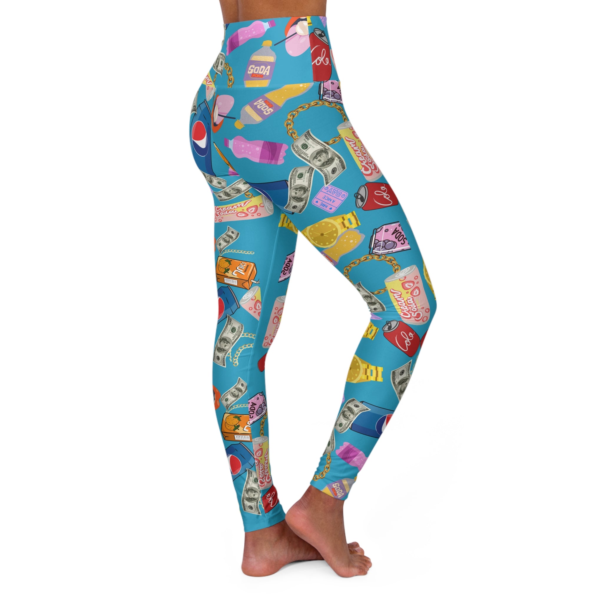 Vrsace Me - Vibrant High Waisted Yoga Leggings, Perfect for Fitness & Everyday Wear, Fun Activewear for Women, Gym, Yoga, Festivals, Gifts