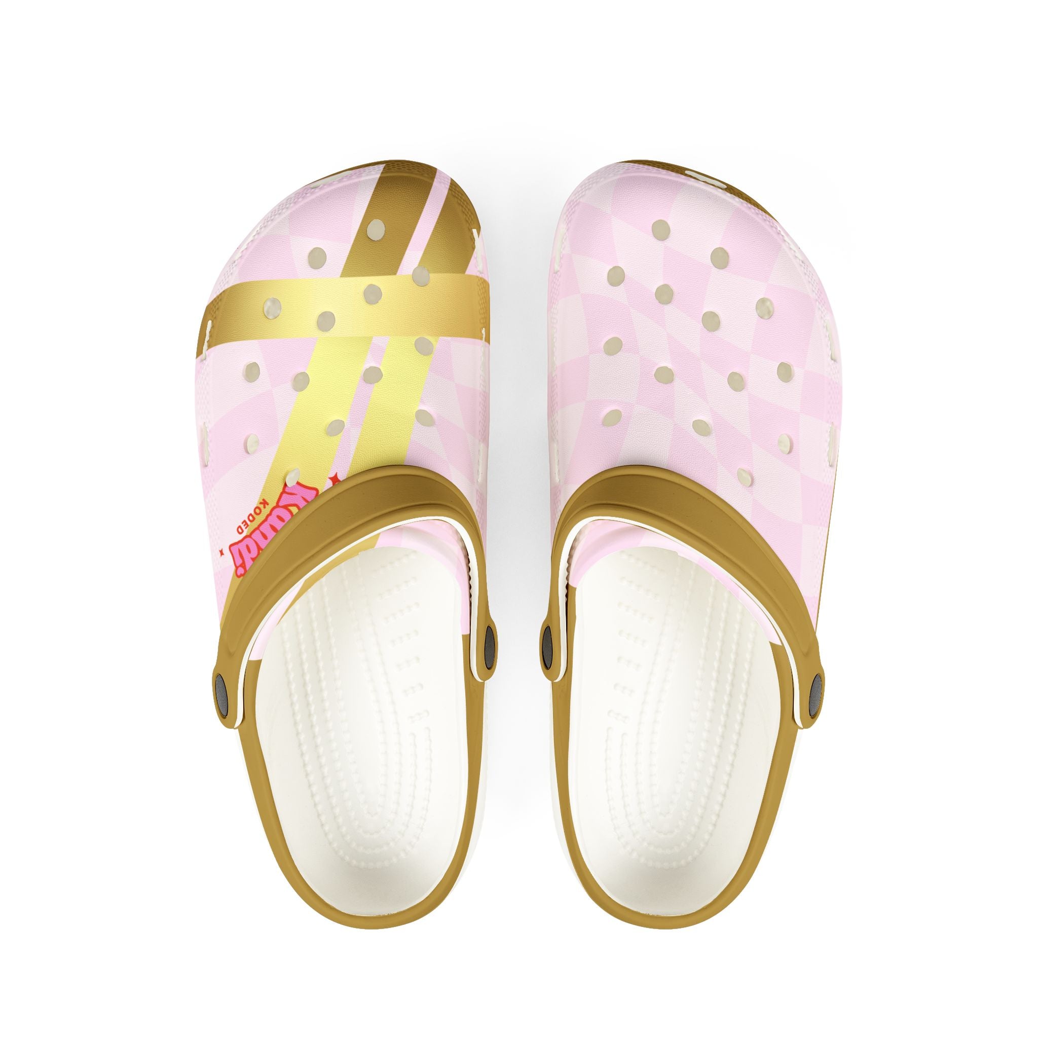 KK Designs- Crocs, Pink Clogs, Fun Patterned Shoes for Kids and Adults, Perfect for Summer, Beach, and Casual Wear