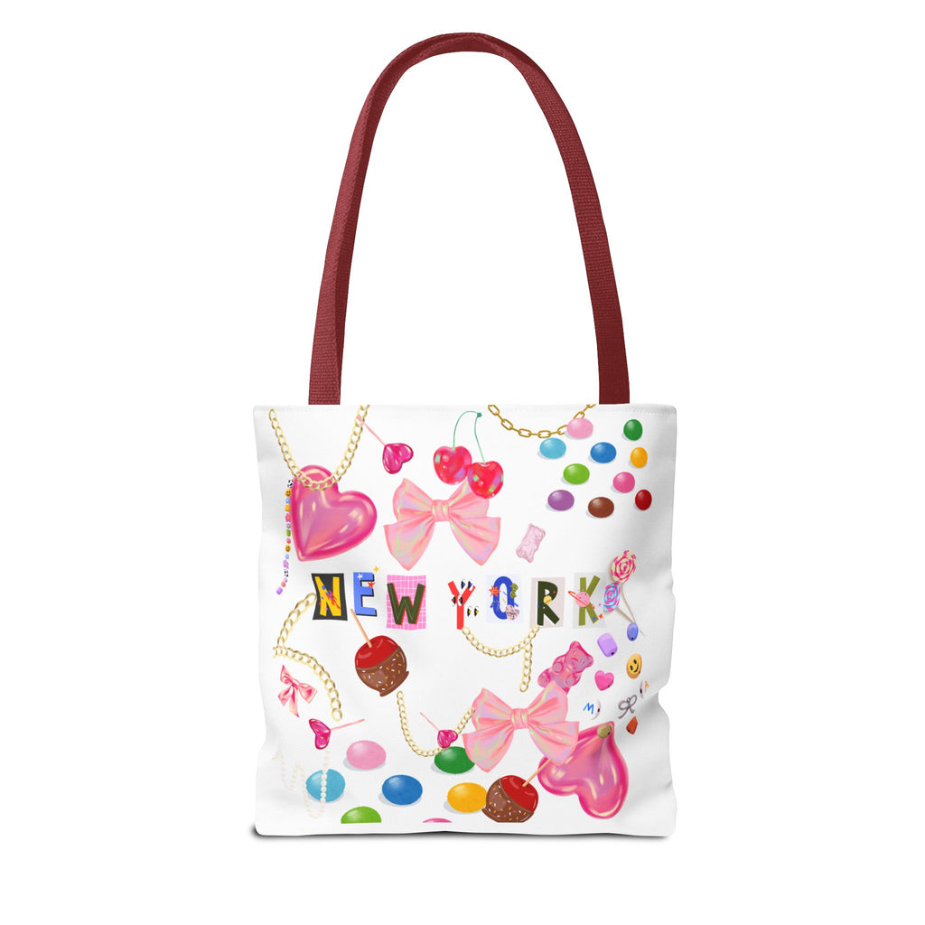 New York Candy-  Tote Bag | Stylish, Beach, Travel, Gift for Her, Unique Accessory
