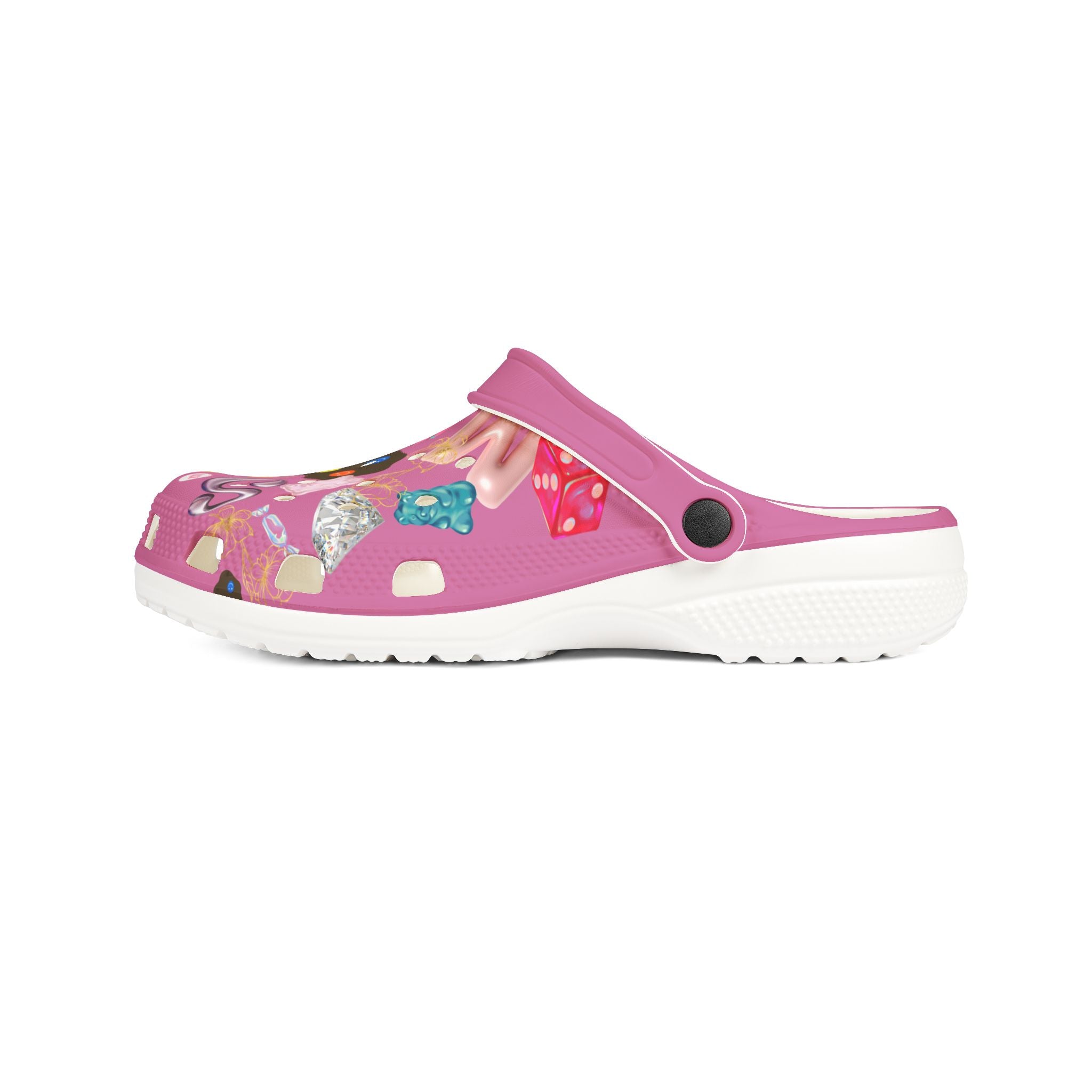 Code Pink- Crocs, Clogs, Fun Patterned Shoes for Kids and Adults, Perfect for Summer, Beach, and Casual Wear