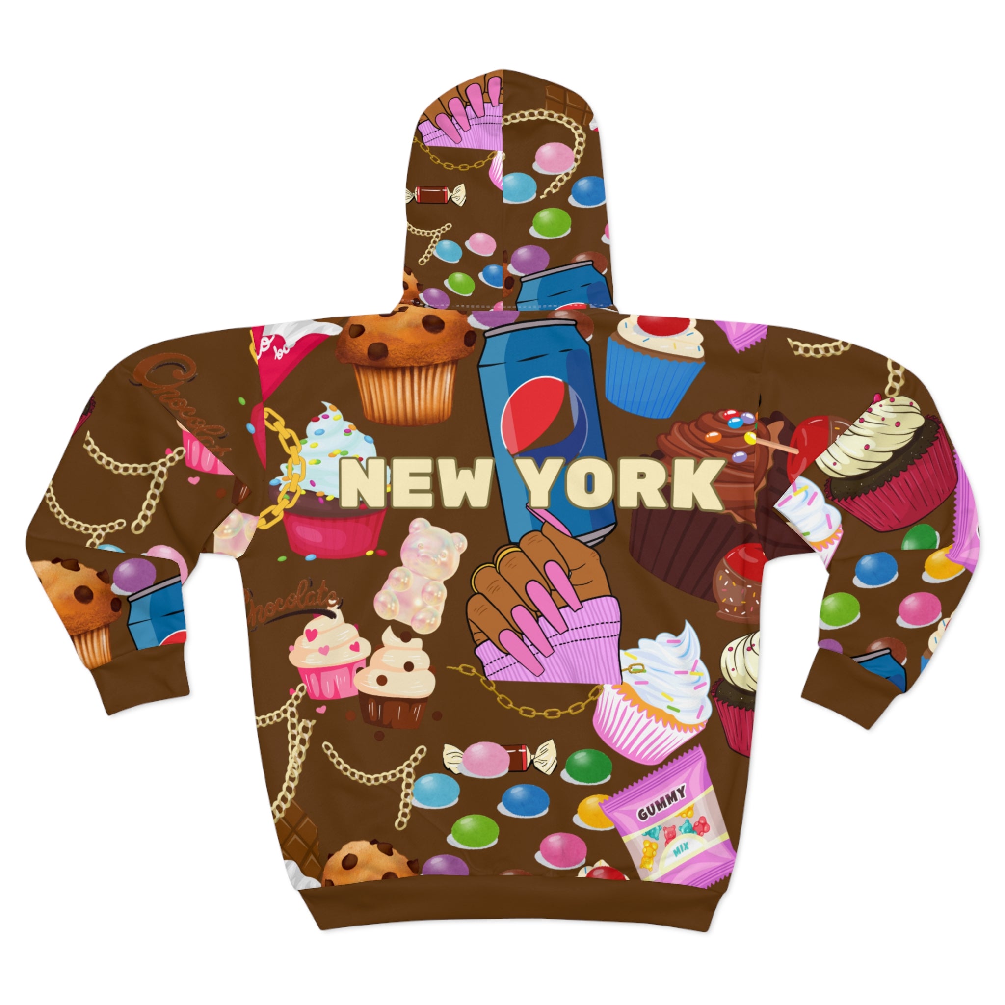 Milky Way - New York, Jacket, Hoodie, Unisex Zip Hoodie, Fun Fashion, Cozy Gift, Casual Wear, Perfect for Holidays, Streetwear