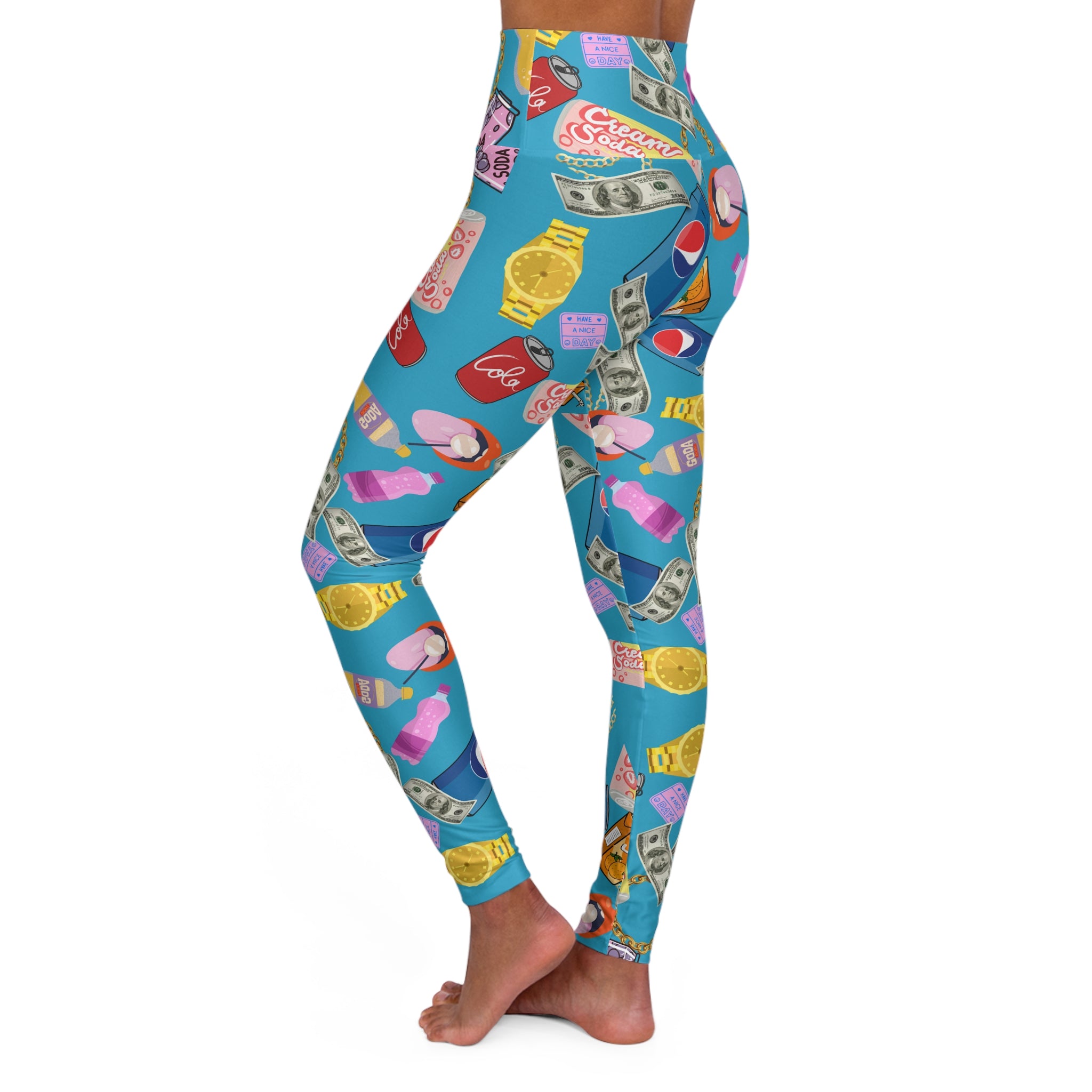 Vrsace Me - Vibrant High Waisted Yoga Leggings, Perfect for Fitness & Everyday Wear, Fun Activewear for Women, Gym, Yoga, Festivals, Gifts