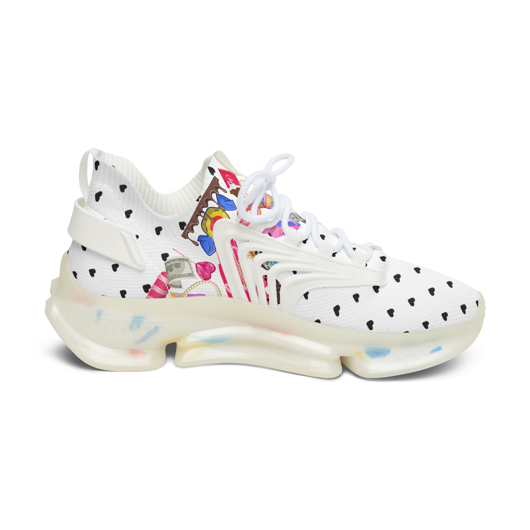 White Candy Women's Mesh Sneakers Athletic Shoes