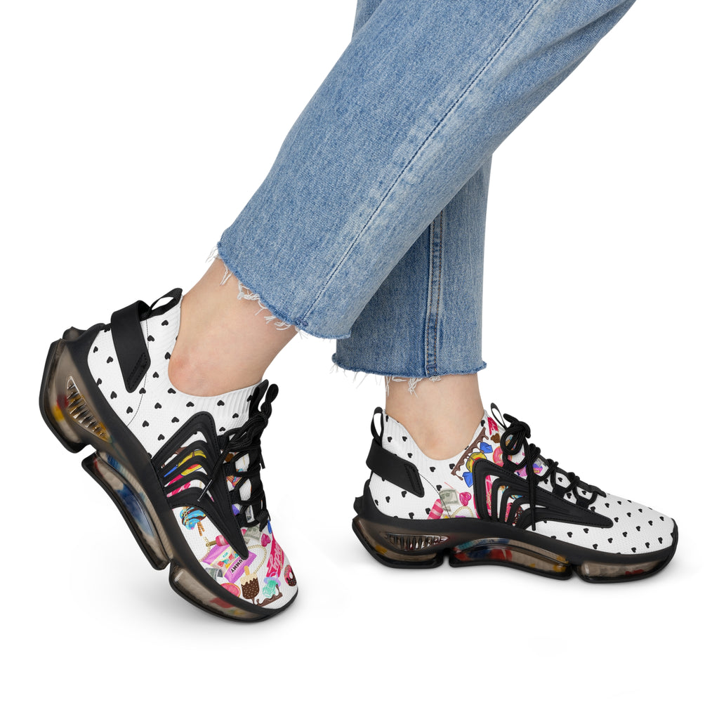 White Candy Women's Mesh Sneakers Athletic Shoes