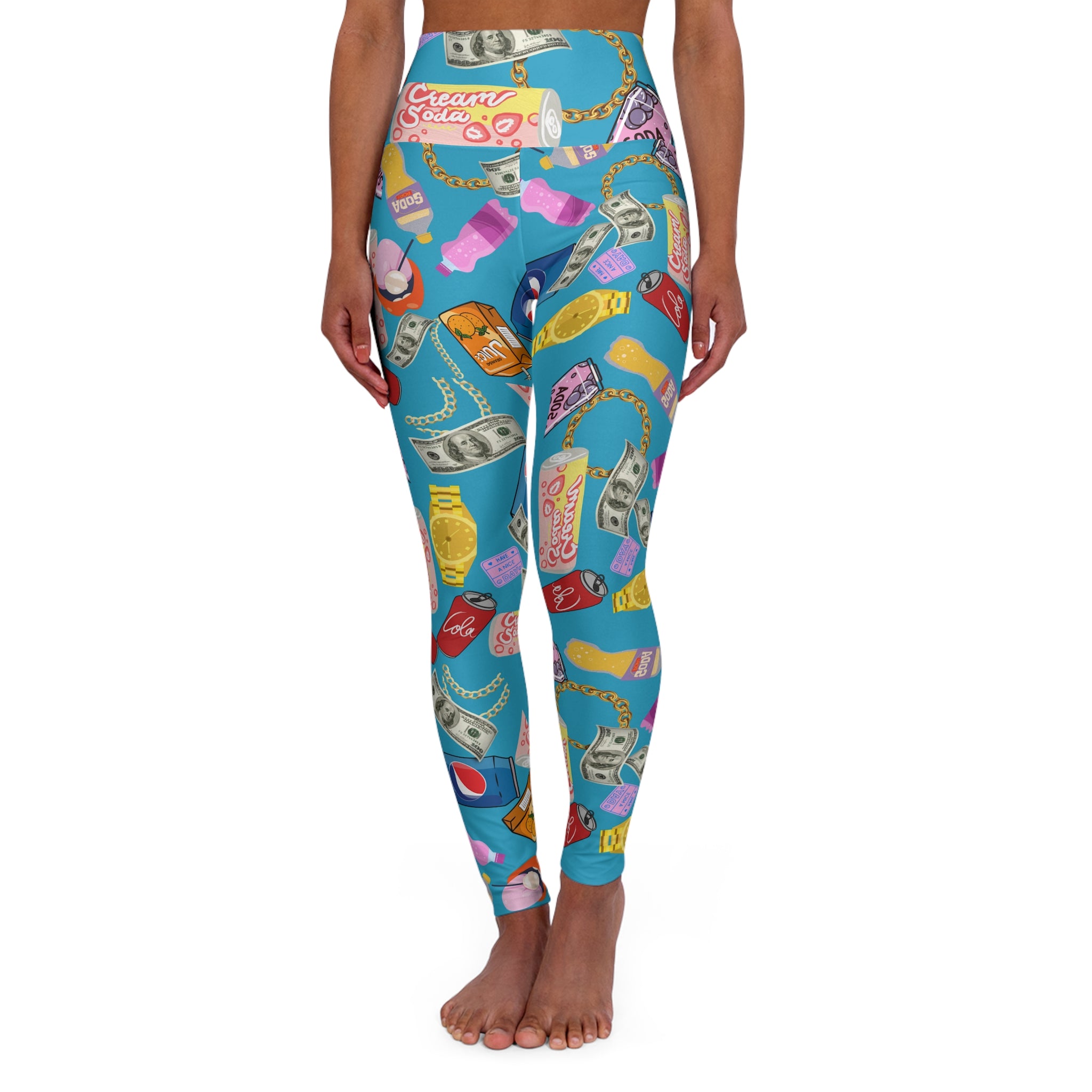 Vrsace Me - Vibrant High Waisted Yoga Leggings, Perfect for Fitness & Everyday Wear, Fun Activewear for Women, Gym, Yoga, Festivals, Gifts
