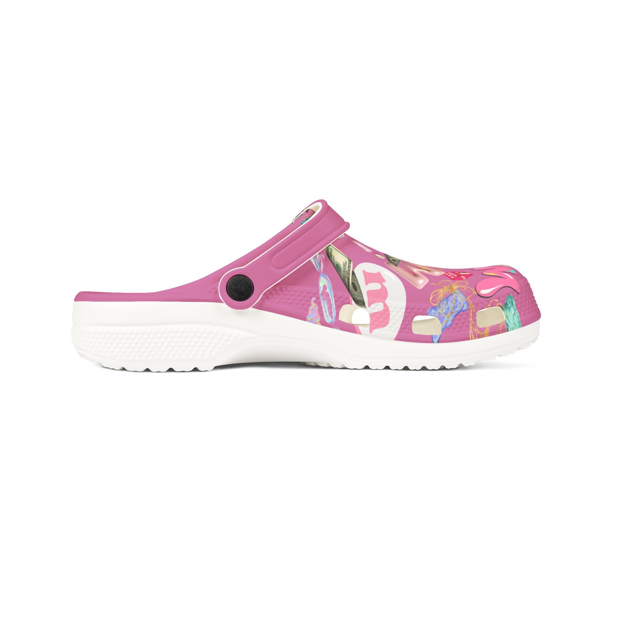 Code Pink- Crocs, Clogs, Fun Patterned Shoes for Kids and Adults, Perfect for Summer, Beach, and Casual Wear