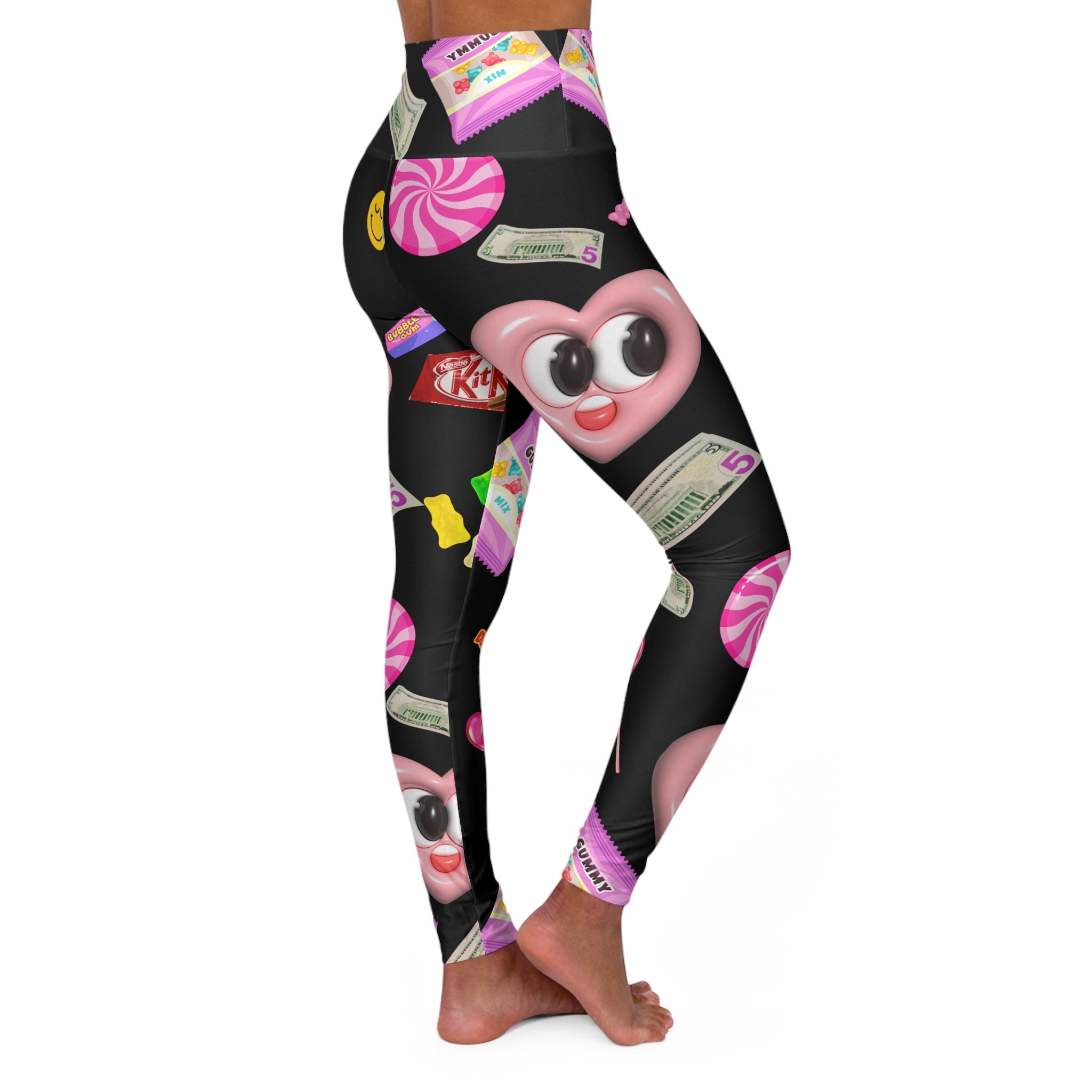 Midnight Candy- Yoga Leggings - Fun Activewear for Workout & Lounge, Perfect for Gifts, Fitness Enthusiasts, Yoga [...]