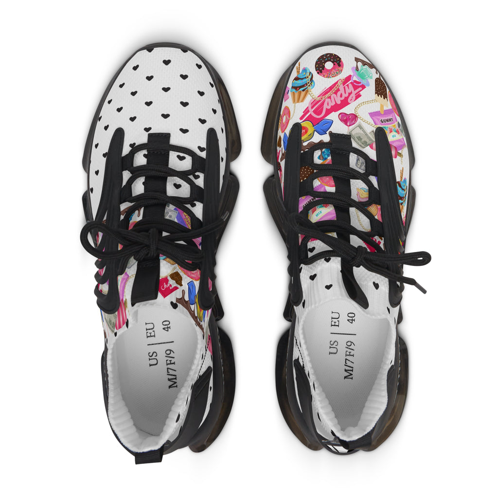 White Candy Women's Mesh Sneakers Athletic Shoes