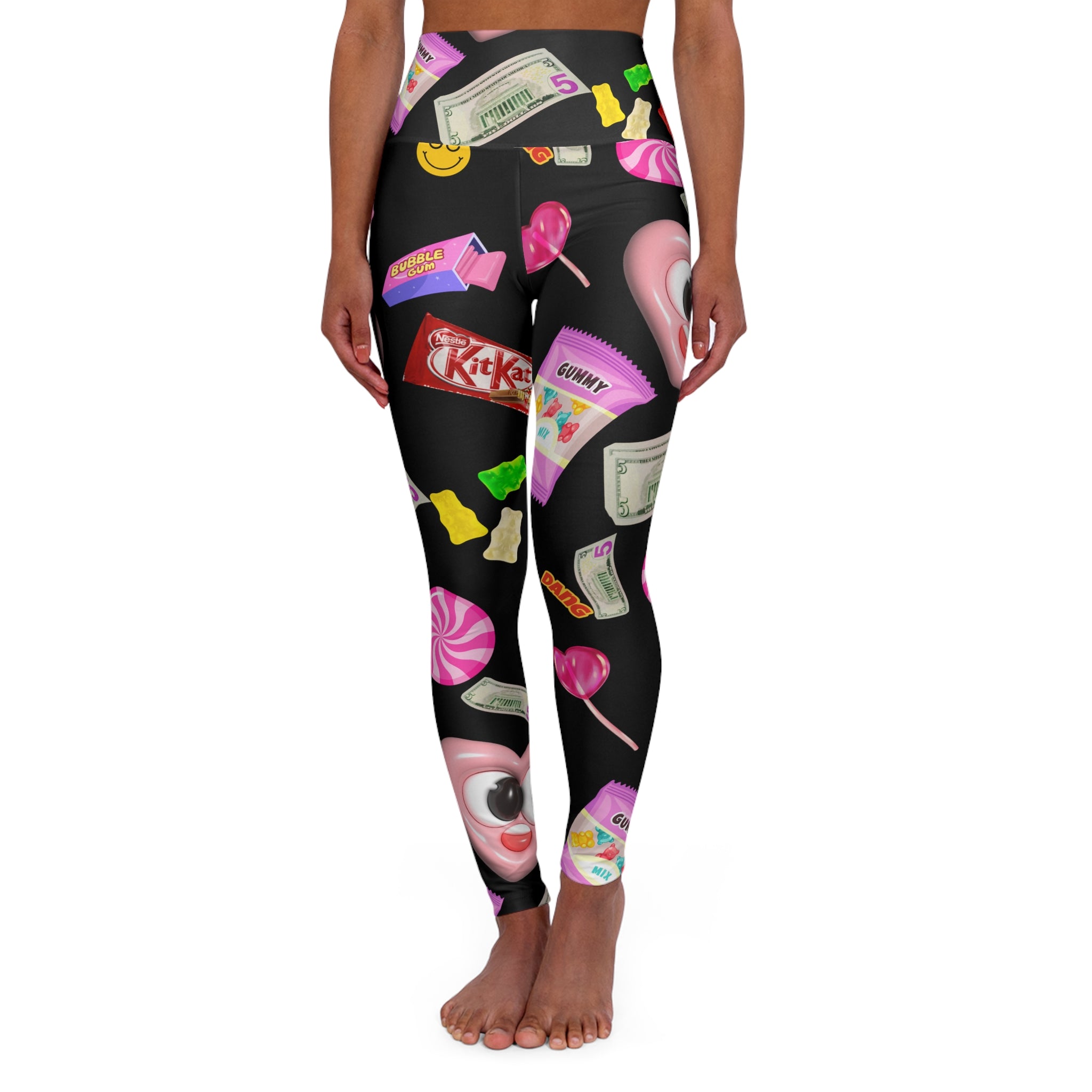 Midnight Candy- Yoga Leggings - Fun Activewear for Workout & Lounge, Perfect for Gifts, Fitness Enthusiasts, Yoga [...]