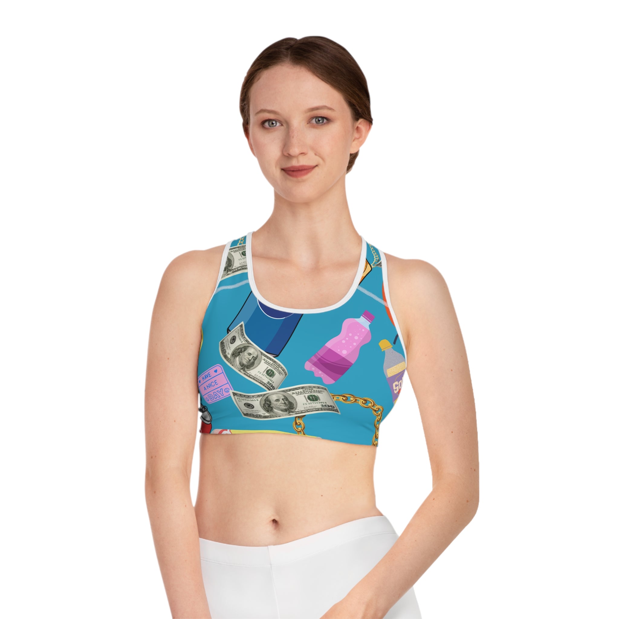 Vrsace Me- Sports Bra for Active Lifestyle, Trendy Workout Gear, Unique Athleisure, Gift for Fitness Lovers, Summer Essentials