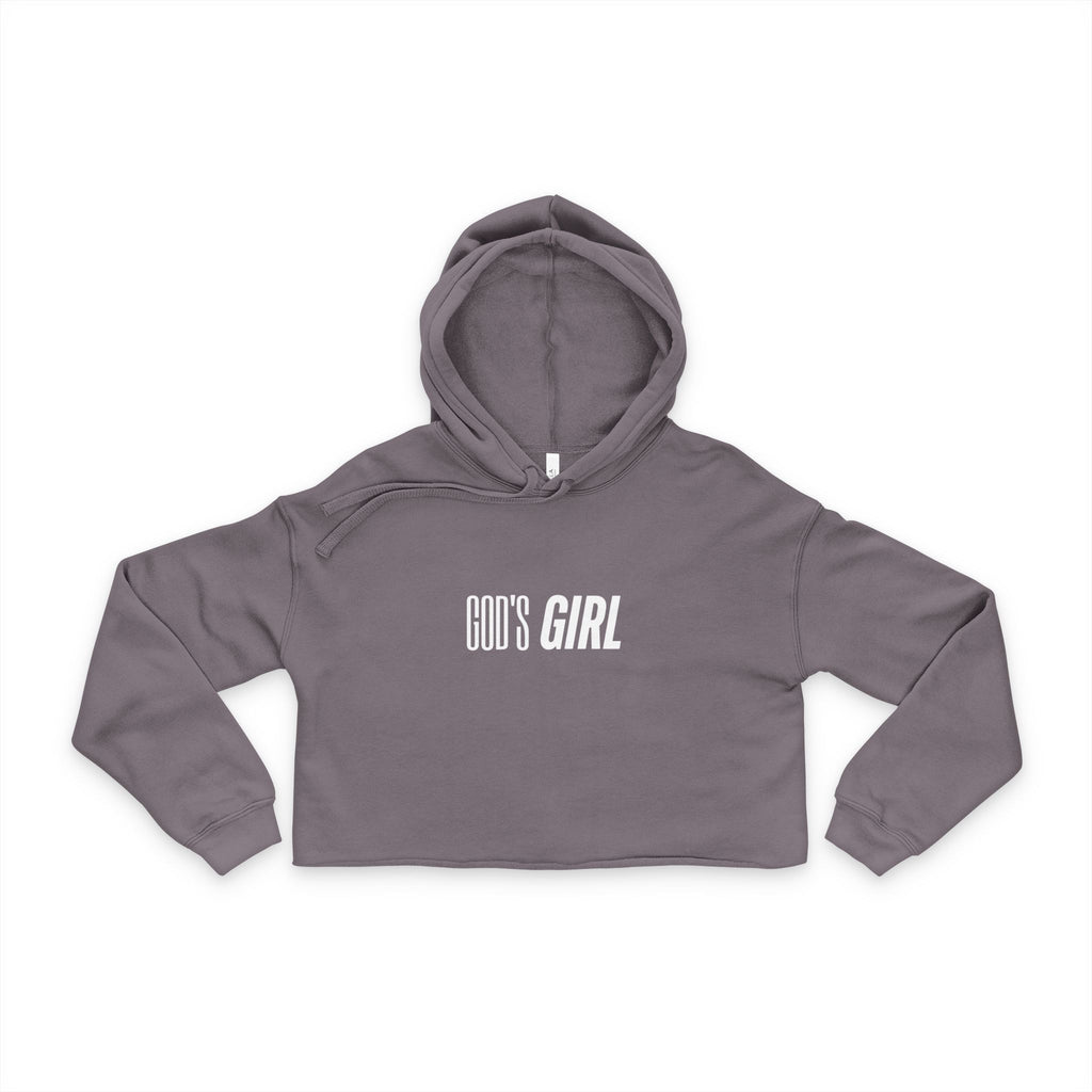 God's Girl Cropped Hoodie | Faith Typography Sweatshirt