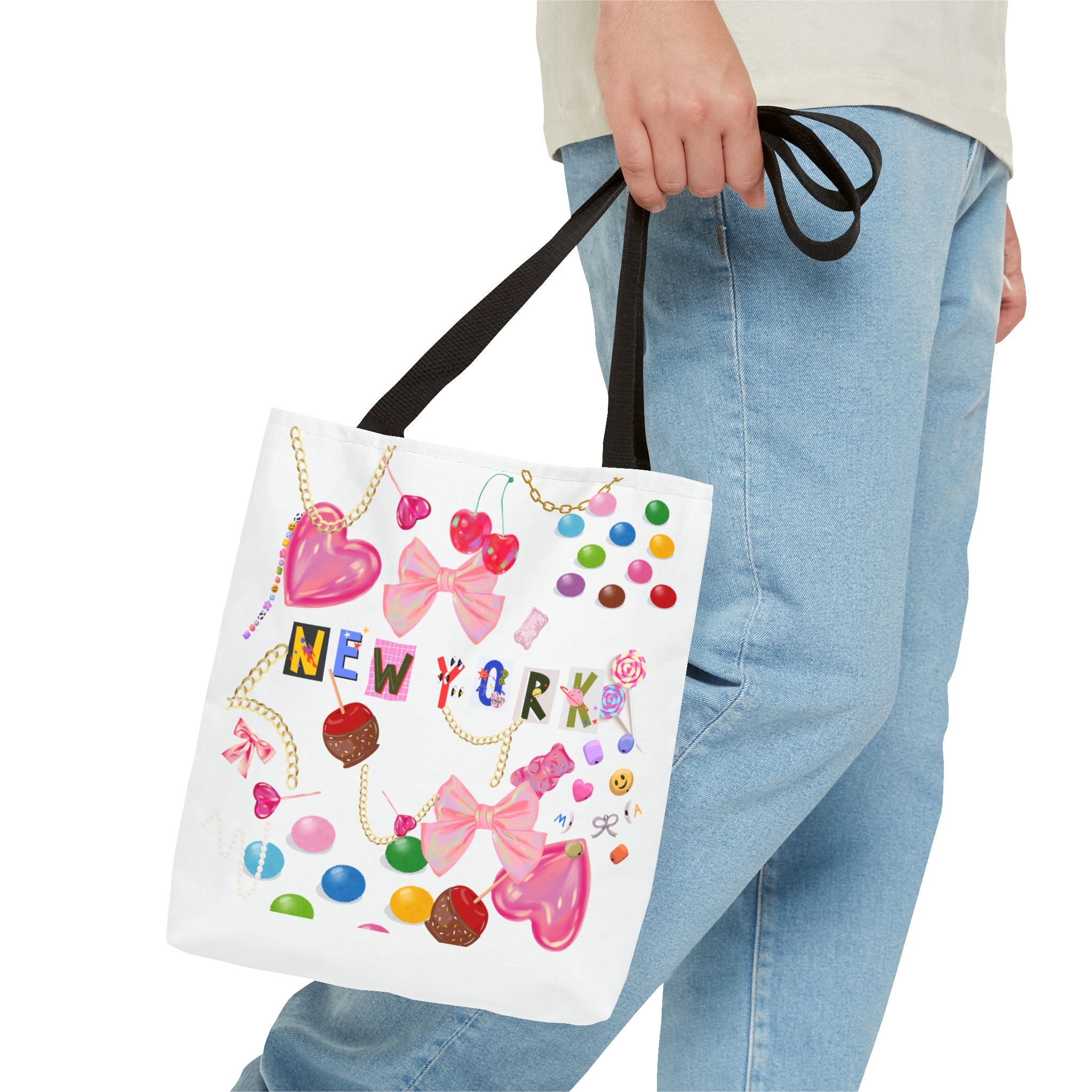 New York Candy-  Tote Bag | Stylish, Beach, Travel, Gift for Her, Unique Accessory
