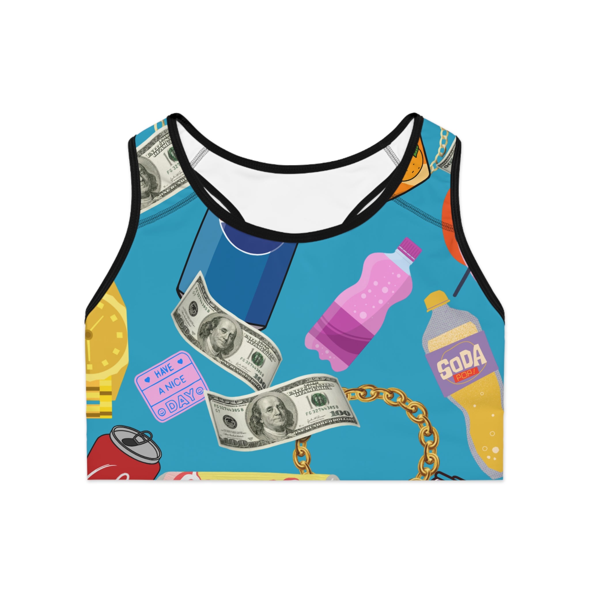 Vrsace Me- Sports Bra for Active Lifestyle, Trendy Workout Gear, Unique Athleisure, Gift for Fitness Lovers, Summer Essentials
