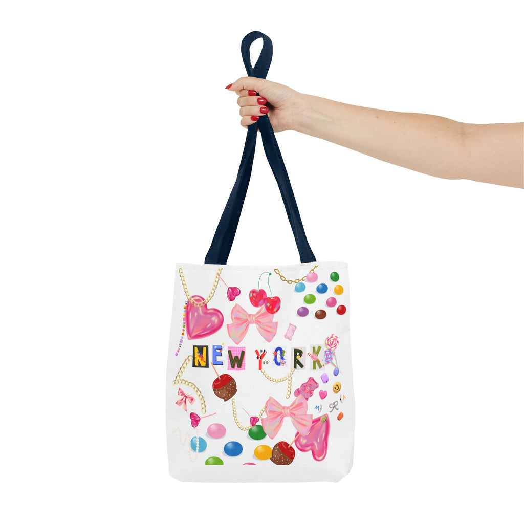 New York Candy-  Tote Bag | Stylish, Beach, Travel, Gift for Her, Unique Accessory