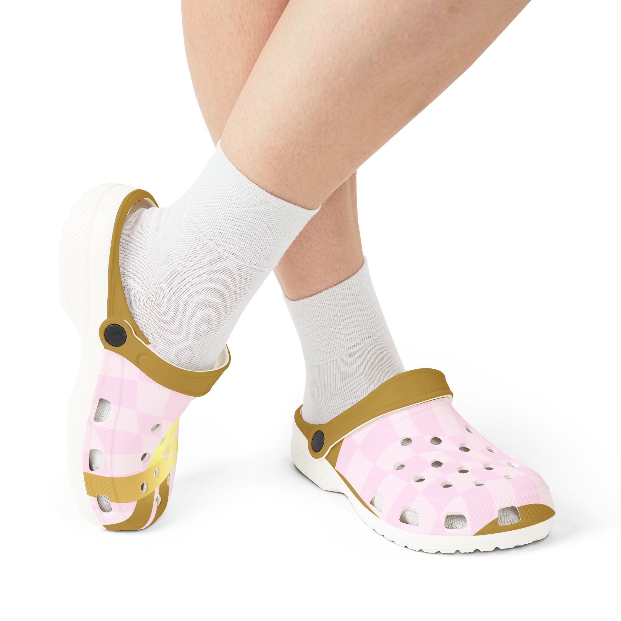 KK Designs- Crocs, Pink Clogs, Fun Patterned Shoes for Kids and Adults, Perfect for Summer, Beach, and Casual Wear